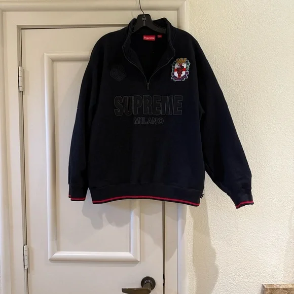 Supreme Milano Black Zip-Up Sweater - Picture 2 of 9